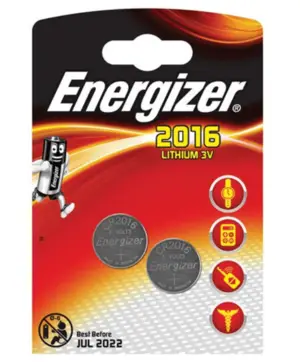 Batteri CR2016 2-pack
