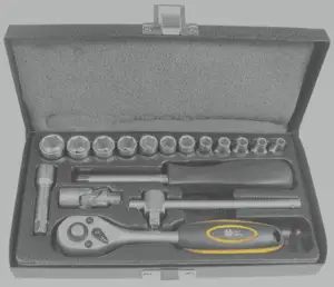 Probuilder Hylsnyckelset - 17 delar