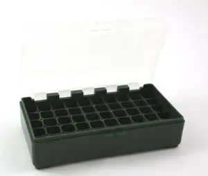 Ammunitionslåda med genomskinligt lock