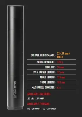 A-tec Rimfire ljuddämpare