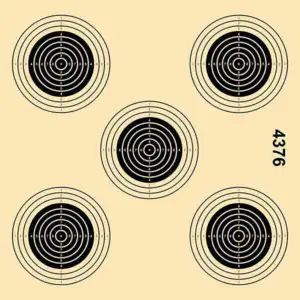 Skjuttavla 5 bullseye - centra