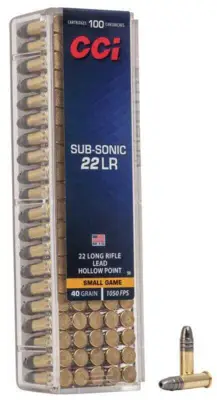 CCI .22 LR Subsonic 40gr LRHP (ask à 100 st)