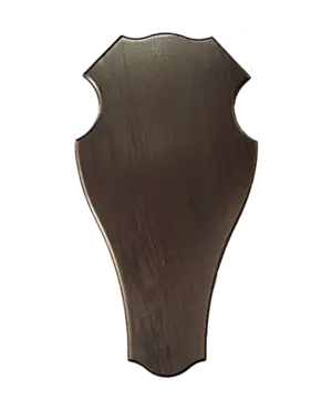 Mörkbetsad trofétavla för kronvilt och dovvilt (Sköld)