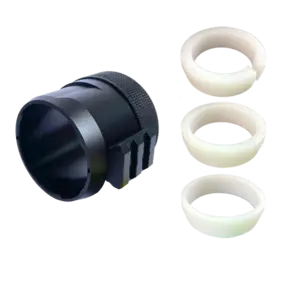 Universell adapter till Pard NV007A och V - med skena för ficklampa