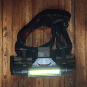 Lätt pannlampa med uppladdningsbart batteri