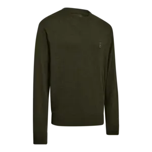 Harrington stickad tröja med rund hals