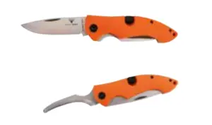 Kniv med buköppnare, orange