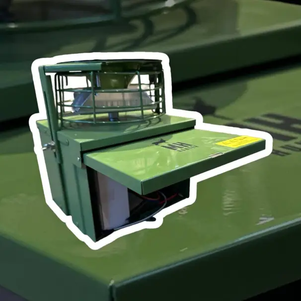 foderautomat galvaniserad och lackerad 12v