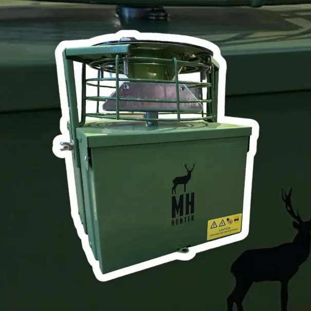 foderautomat galvaniserad och lackerad 12v