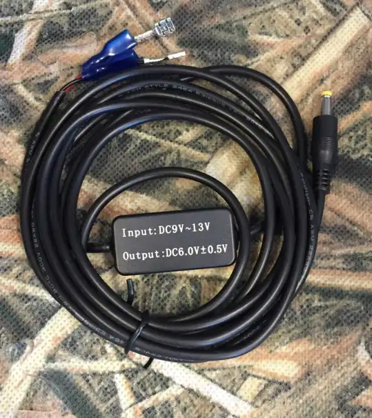 Strömkabel för viltkamera, 12 volt till 6 volt