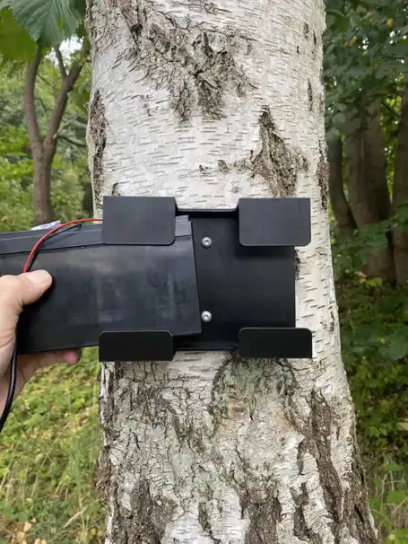 Batterihållare till externt batteri