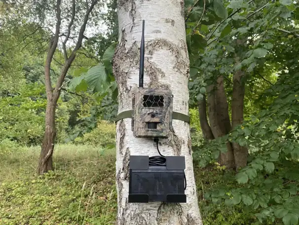 Batterihållare till externt batteri