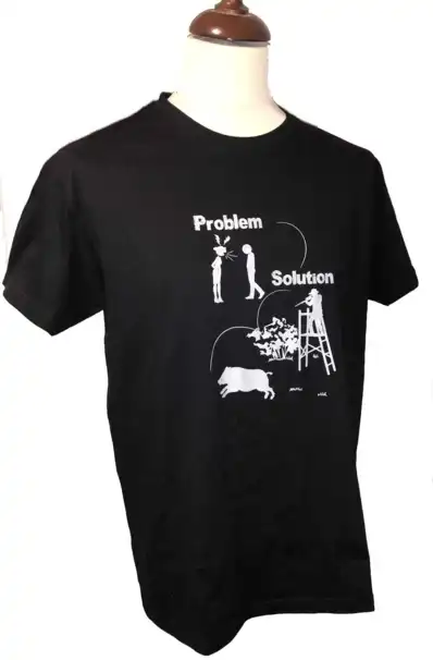 t-shirt med text
