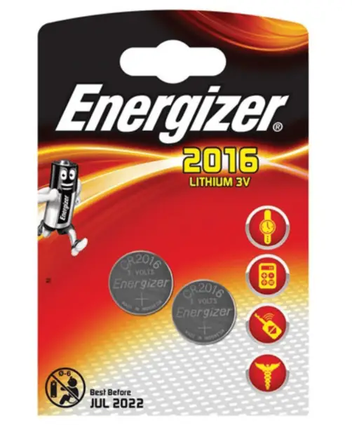 Batteri CR2016 2-pack