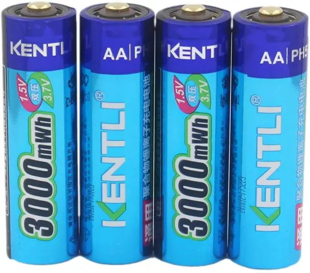 Kentli uppladdningsbara batterier AA
