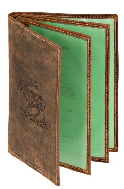 Mapp / Plånbok till vapenpass (Kronhjort)