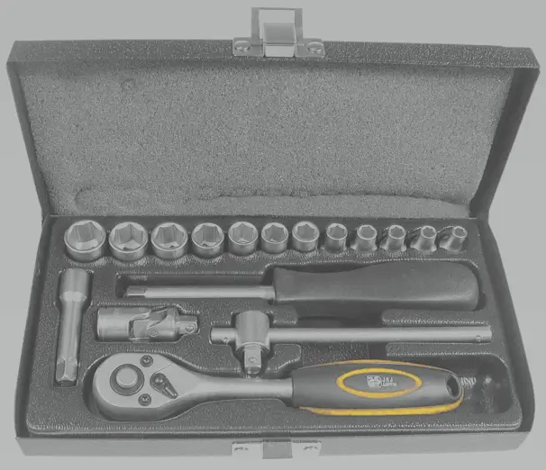 Probuilder Hylsnyckelset - 17 delar