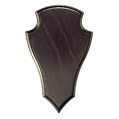 Ek bock / troféplatta till rådjur (Skjold)