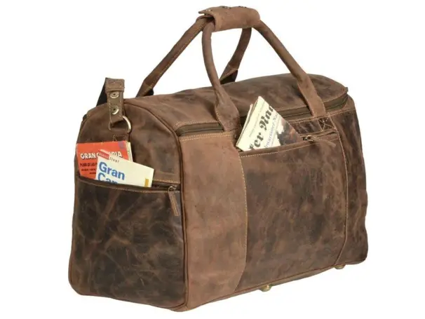 Greenbury weekendväska i läder - stor