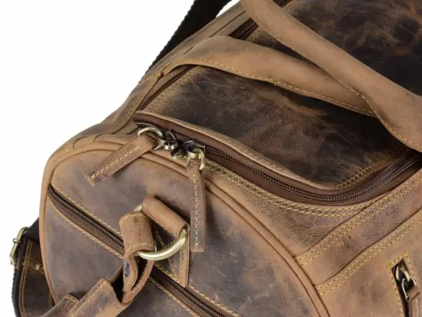 Greenbury weekendväska läder - mellan