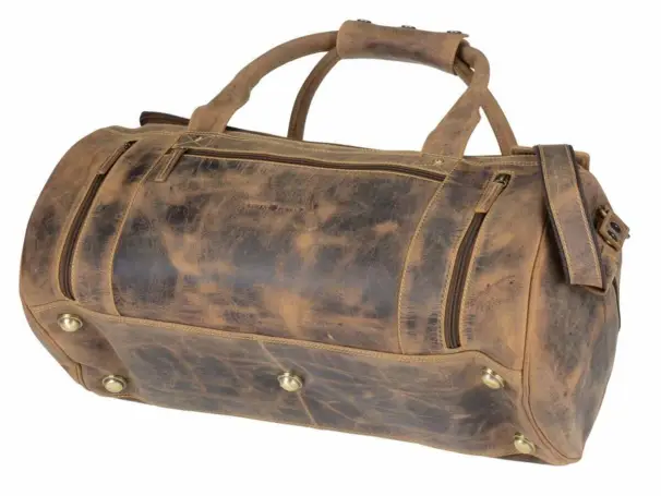 Greenbury weekendväska läder - mellan