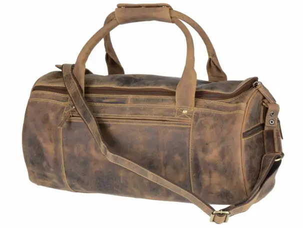 Greenbury weekendväska läder - mellan