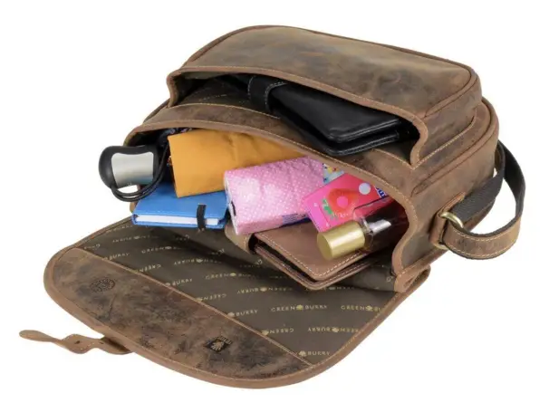 Hagelpatron-jaktväska i läder