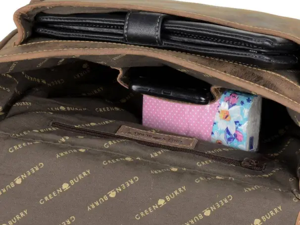 Hagelpatron-jaktväska i läder