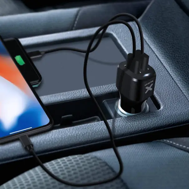 Snabbladdare 2xUSB, 2,4A