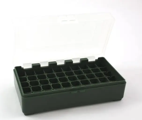 Ammunitionslåda med genomskinligt lock