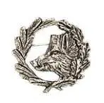 Hattnål, vildsvin med lagerkrans