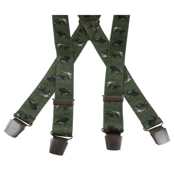 Portia hängslen med vildsvinsmotiv