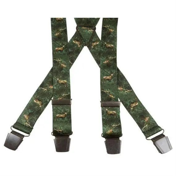 Portia hängslen med kronhjortsmotiv