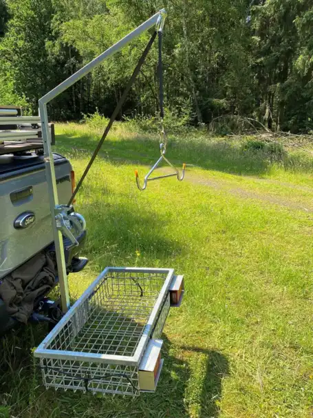 Gehetec galge till viltkorg