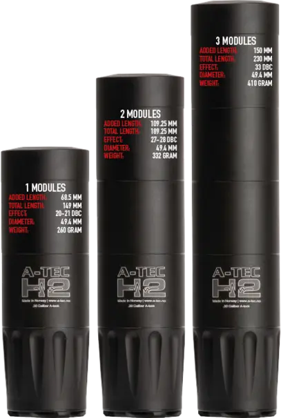 A-tec H2 ljuddämpare