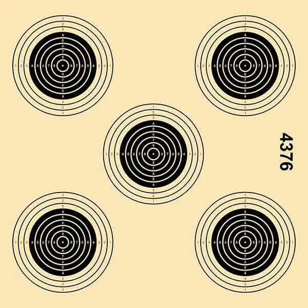 Skjuttavla 5 bullseye - centra