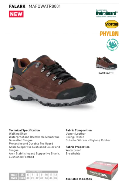 Trespass Falark vandringssko