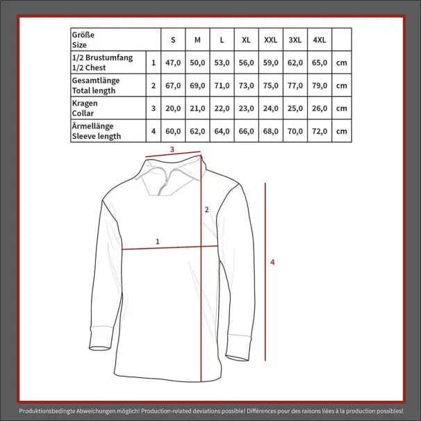 Långärmad fleeceundertröja - håller dig torr och varm