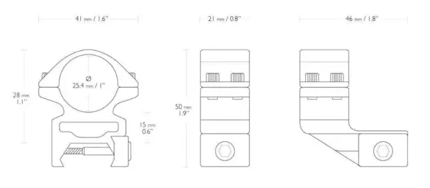 Hawke Match monteringsringar för Weaver