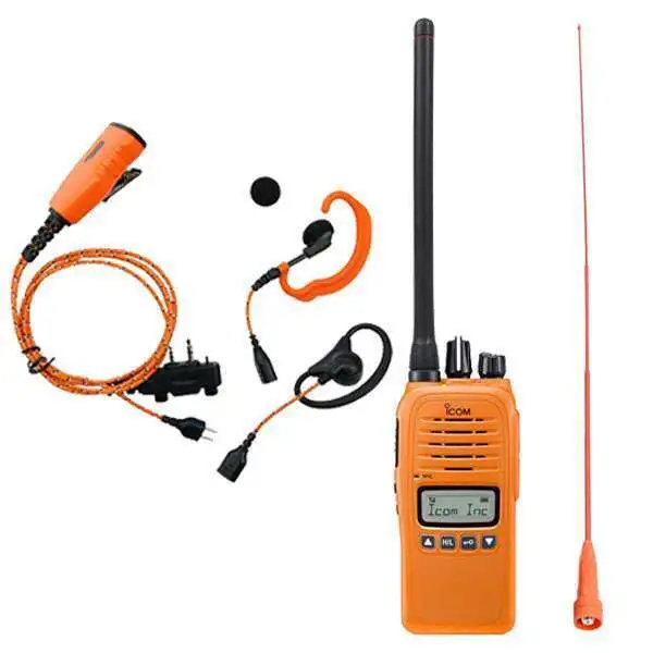 Jaktradio-set med Icom Prohunt Basic 2, Icom 155MHz skogantenn och öronsnäcka