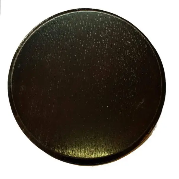 Mörkbetsade runda troféplattor (11cm)