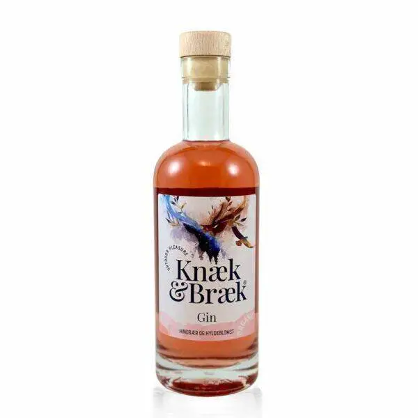 Knæk og Bræk Gin med hallon