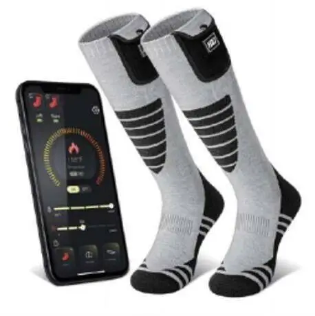 Batteridrivna värmestrumpor App‑styrda