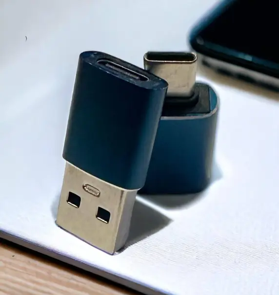Set med 2 st USB-kontakter USB och USB-C