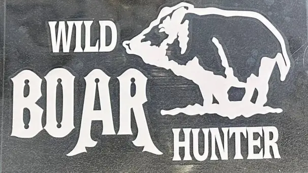 vildsvin klistermärke