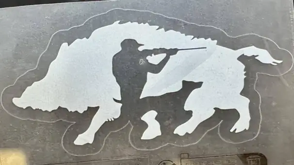 vildsvin klistermärke