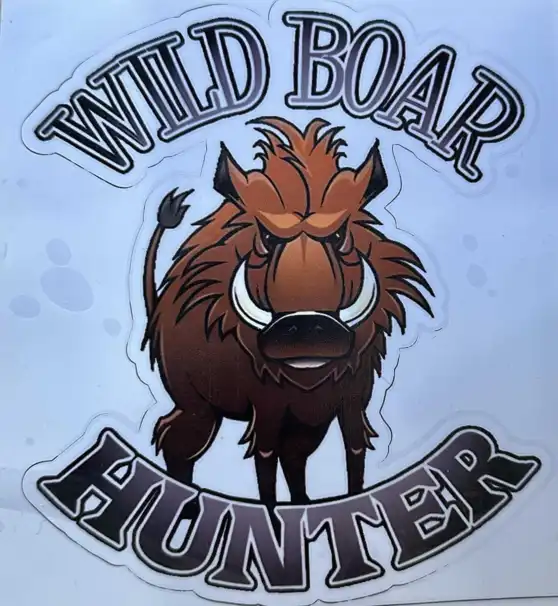 vildsvin klistermärke