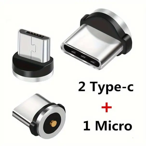 usb till usb-c och usb-micro - kabel - röd