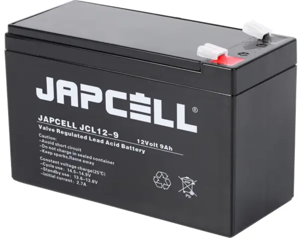 Batteri 12V Japcell uppladdningsbart batteri 7,2Ah