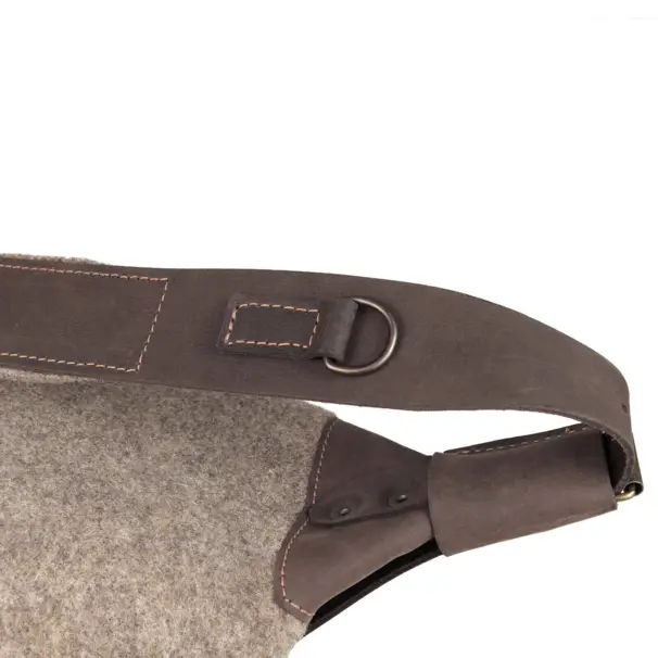 Ryggsäck i loden-ull med 2 fickor